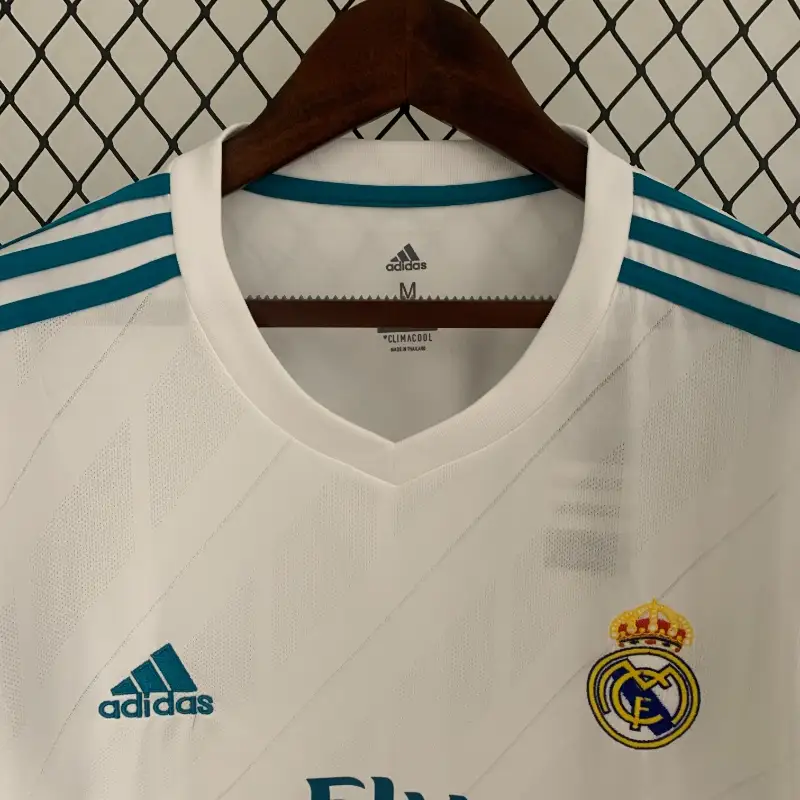 Adidas Real Madrid Home 2017-18 Full Sleeves Retro Jersey