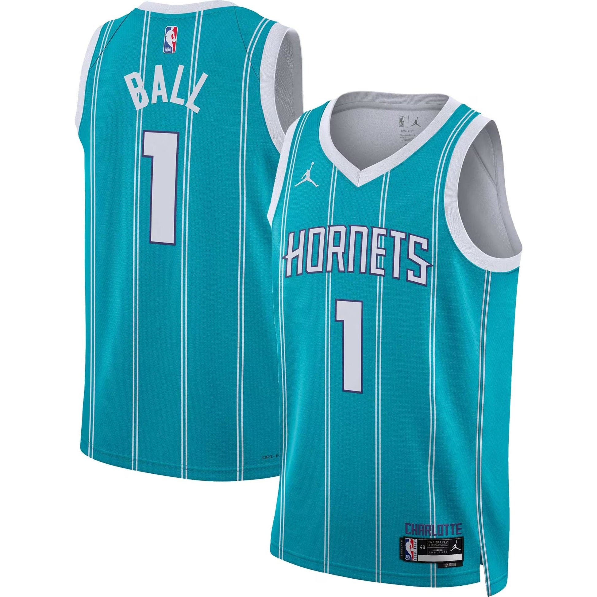 Nike Charlotte Hornets Association Edition Jersey Blue